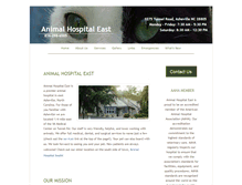Tablet Screenshot of animalhospitaleast.com